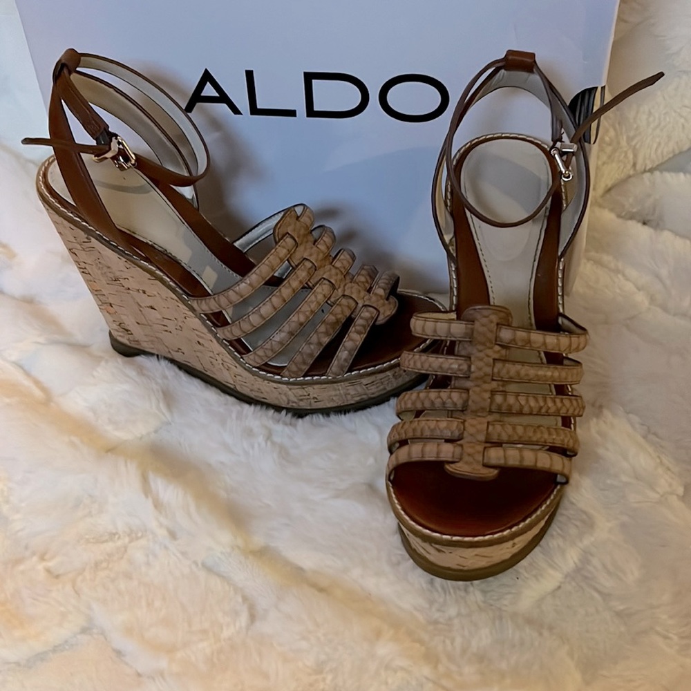 ALDO Cork Wedge Sandal